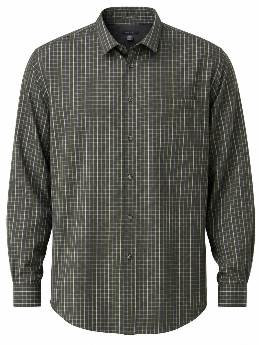 Van Heusen Men's Long Sleeve Plaid Button Down Shirt - Size 3XL